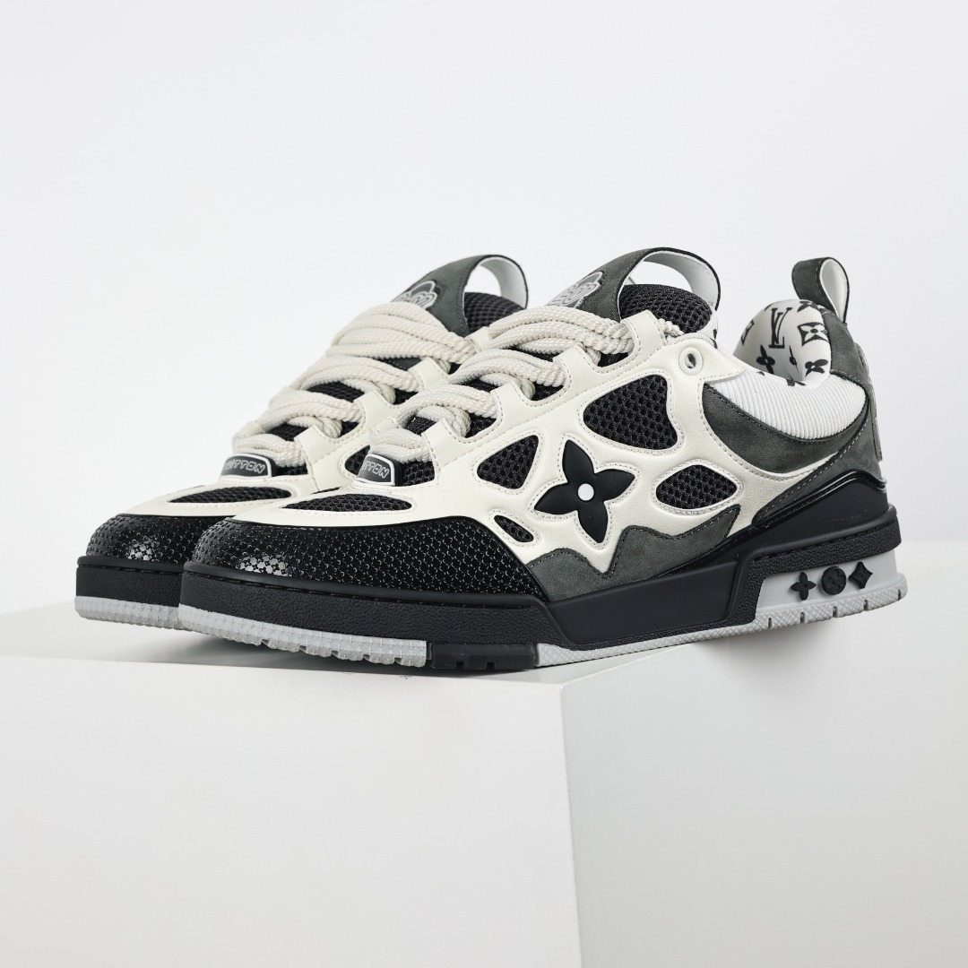 Lv Skate Sneaker Black White