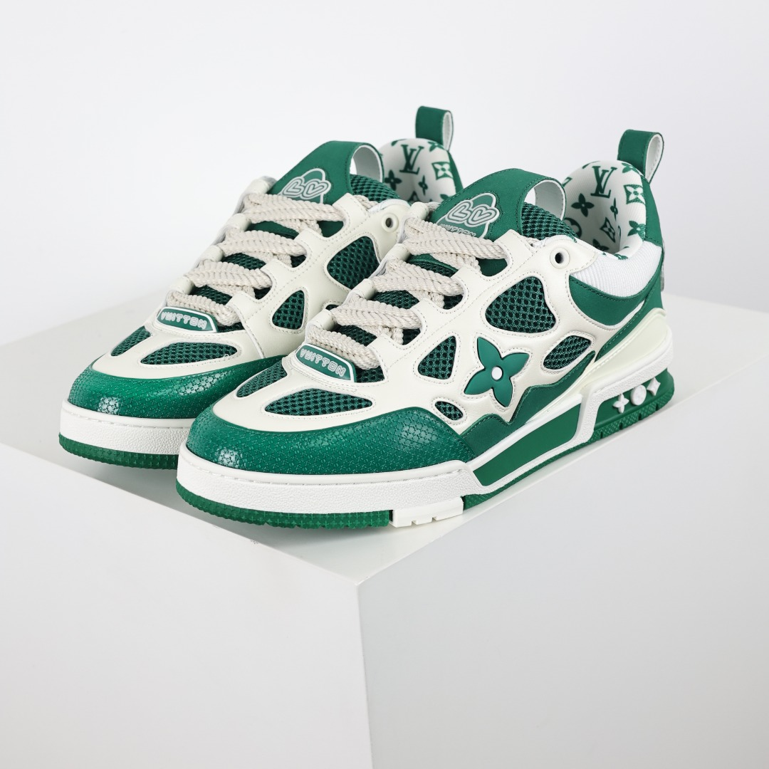 Lv Skate Sneaker Green White