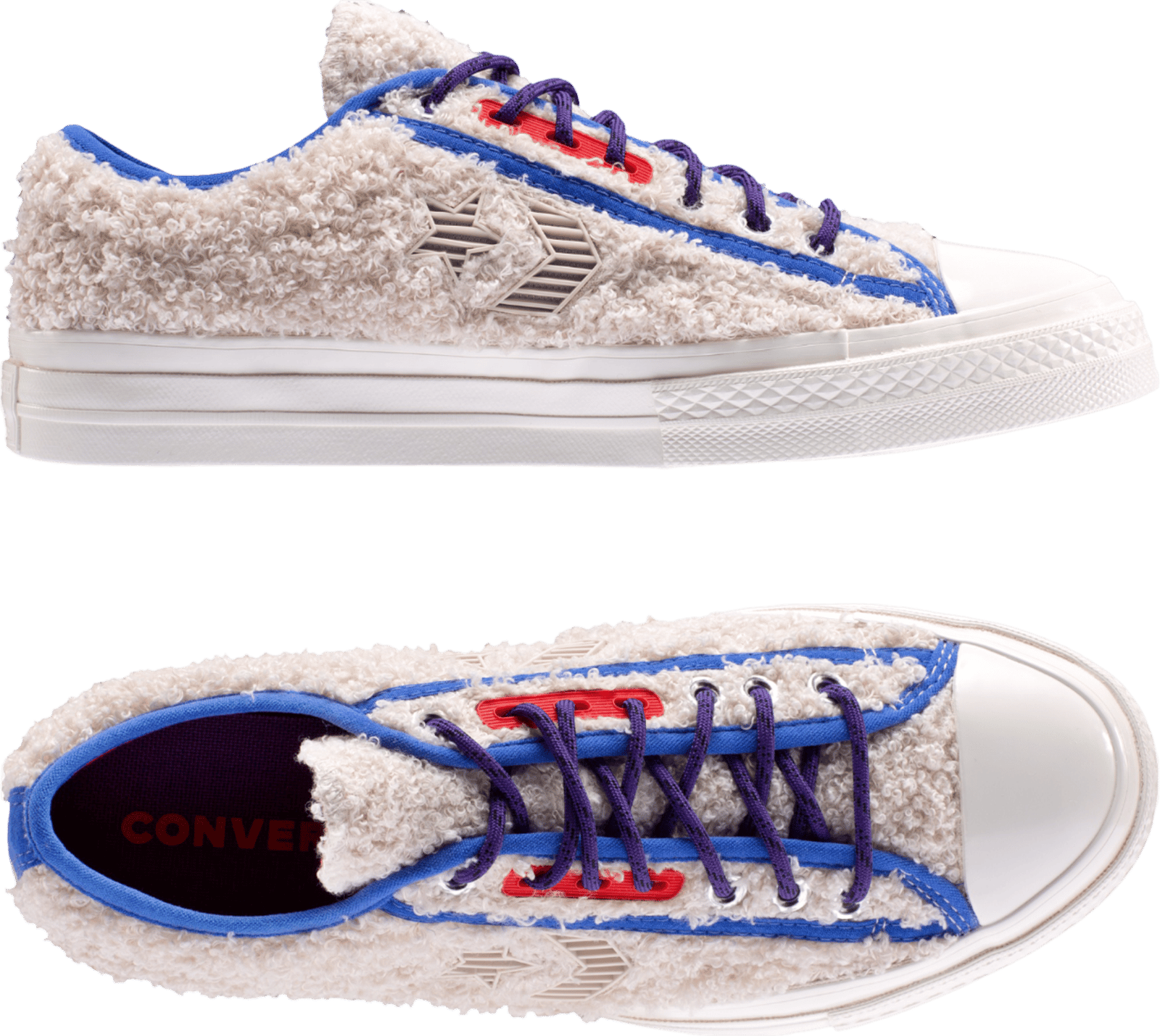 Converse Star Player Ox Retro Sherpa Sneaker White