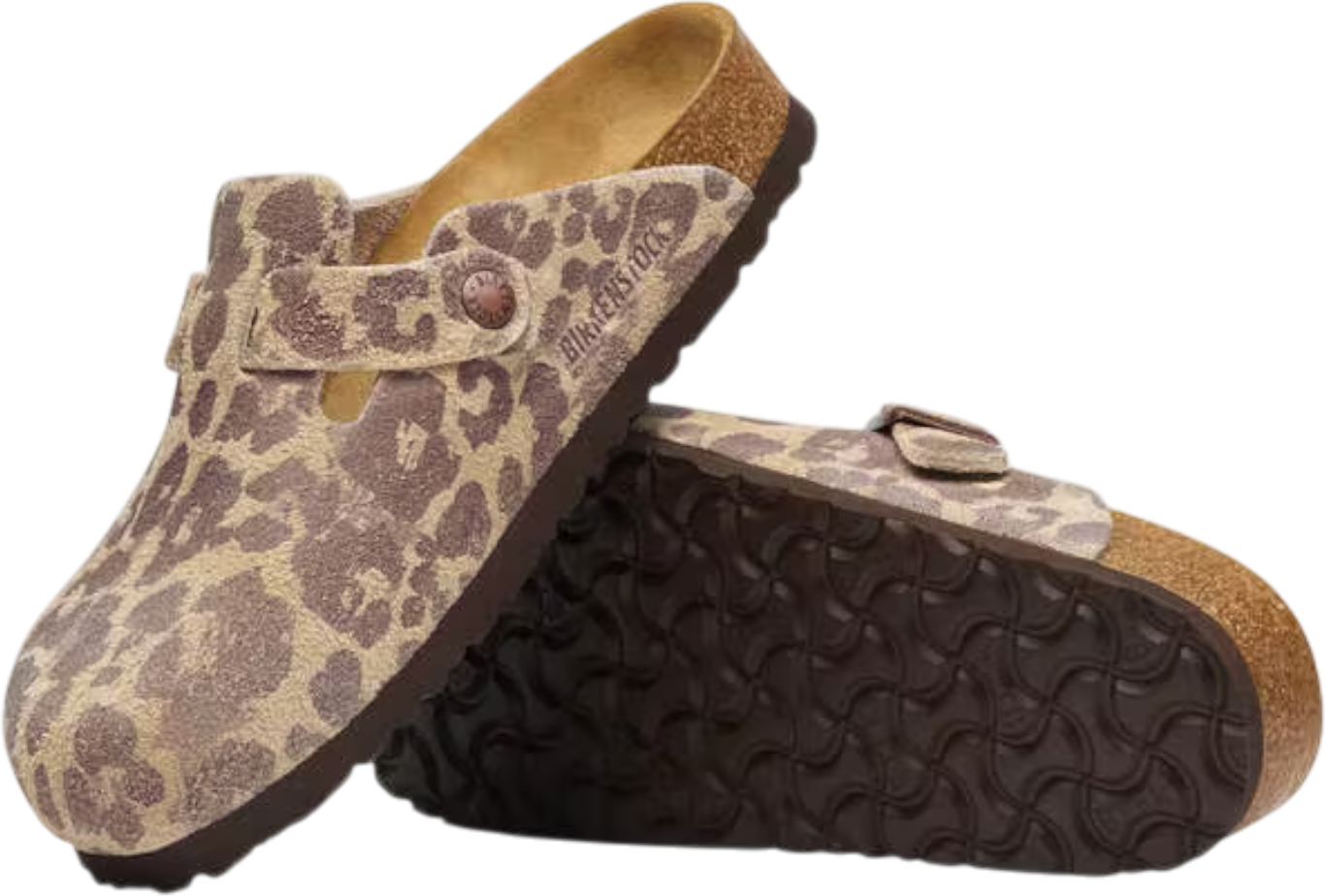 Birkenstock Boston Print LEVE Green