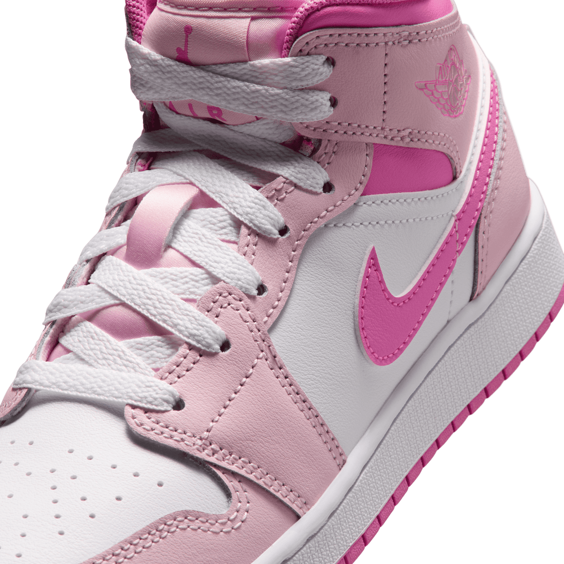 Jordan Air 1 Mid Kids Pink
