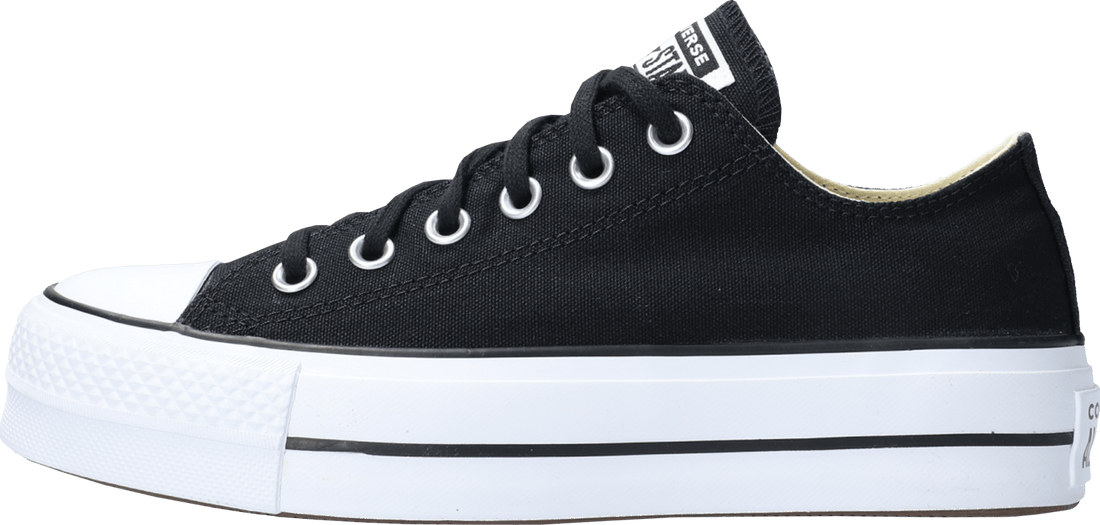 Converse Chuck Taylor All Star Lift Platform Low Black White Women Black