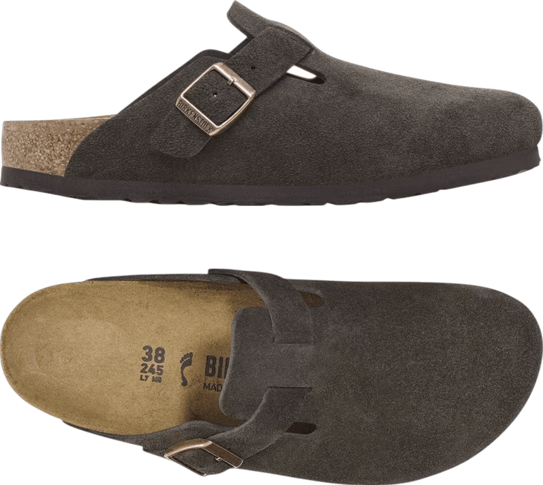 Birkenstock Boston Suede Leather Brown