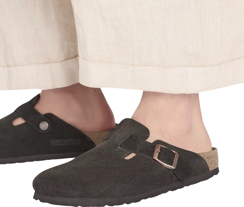 Birkenstock Boston Suede Leather Brown
