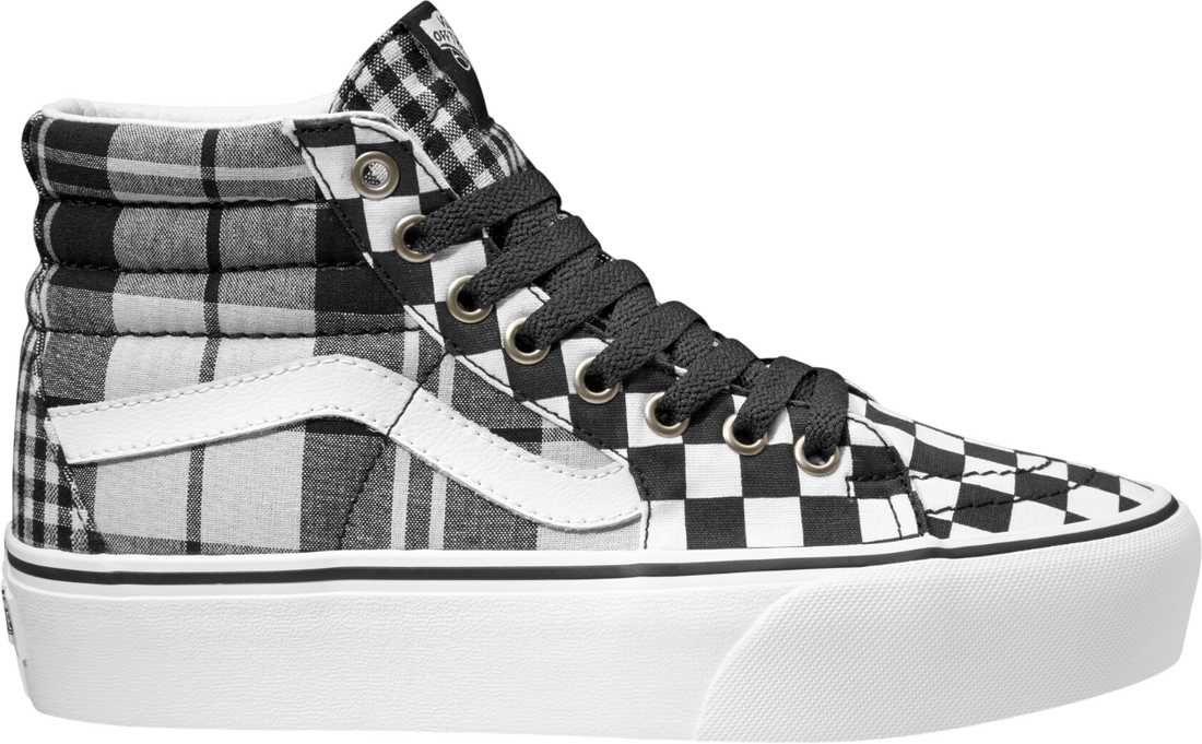 Vans Sk8-High Plaid Cherckerboard Black