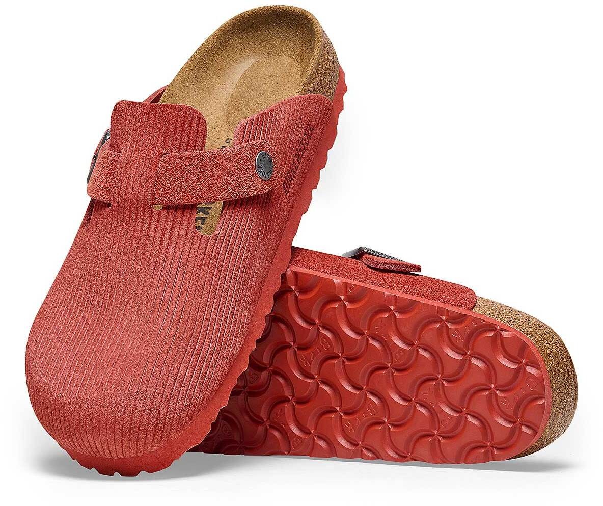 Birkenstock Boston VL Corduroy Sienna Reds Red