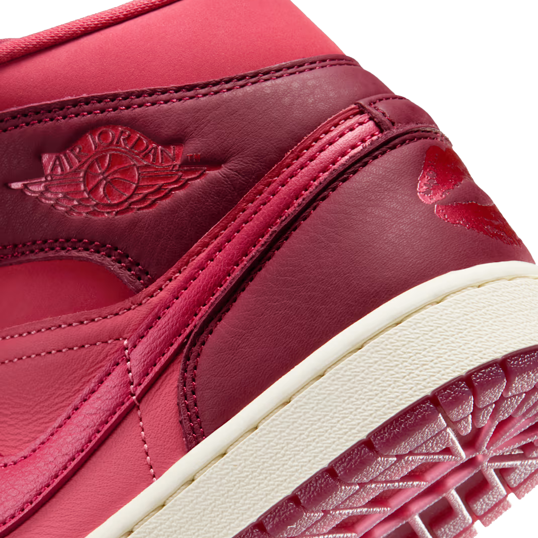 Jordan Air Jordan 1 Mid SE Valentine's Day Women Red C600
