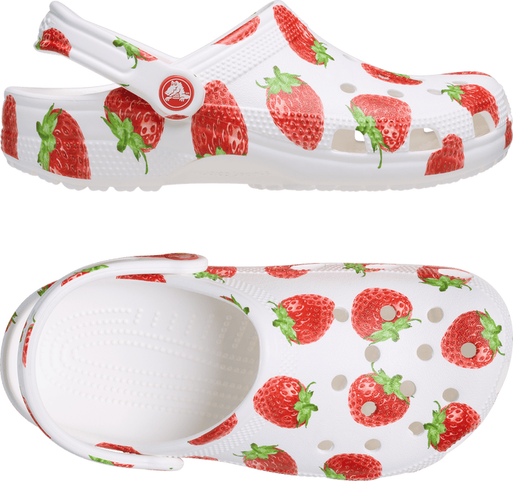 Crocs Classics Fresh Fruits Clog Slippers Red