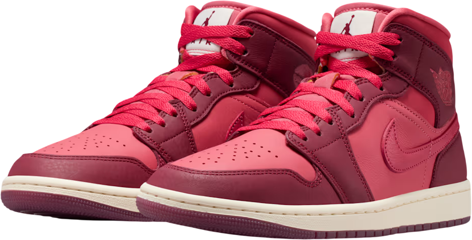 Jordan Air Jordan 1 Mid SE Valentine's Day Women Red C600