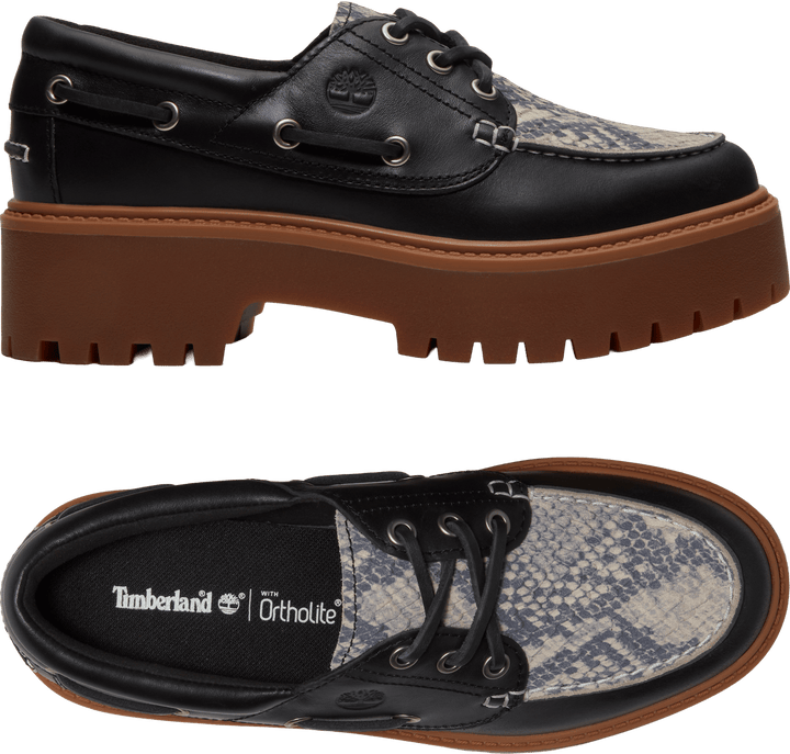 Timberland Stone Street Boat Suede Women Black