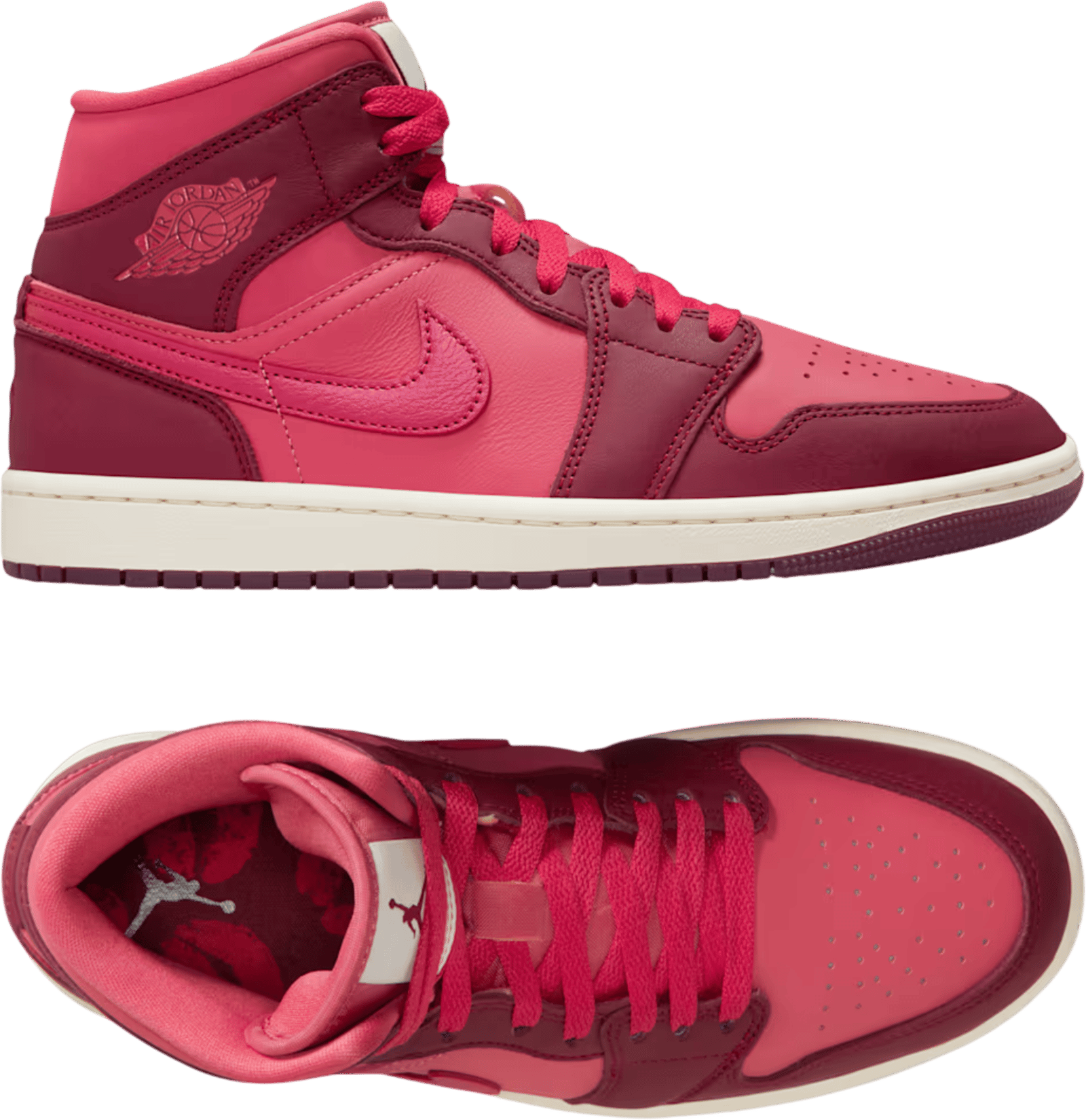 Jordan Air Jordan 1 Mid SE Valentine's Day Women Red C600