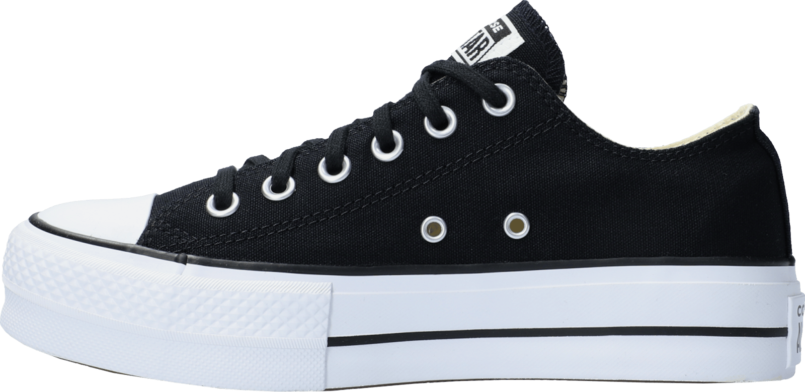 Converse Chuck Taylor All Star Lift Platform Low Black White Women Black